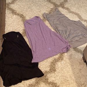 Pack of 3 racer back open armpit tank